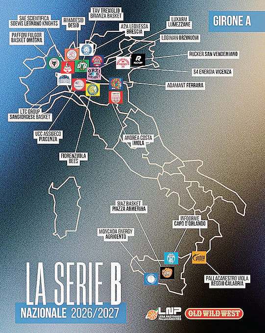 Ecco i gironi per il prossimo campionato: l’Assigeco se la vedrà anche con Brescia 