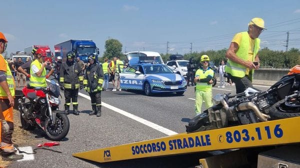 Schianto in A1 a Senna, in gravi condizioni uno dei due motociclisti coinvolti