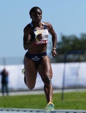 Kelly Doualla domani in gara nei 100 metri tra le Under 20