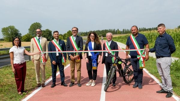 Inaugurata la ciclabile da 17 milioni di euro da Peschiera a Paullo - VIDEO