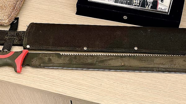 San Giuliano, in fuga dalla polizia locale si liberano di un machete con una lama lunga mezzo metro