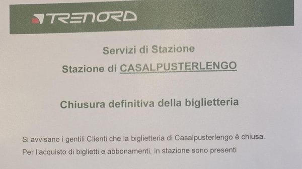 Chiusura definitiva, Casale dice addio alla biglietteria in stazione
