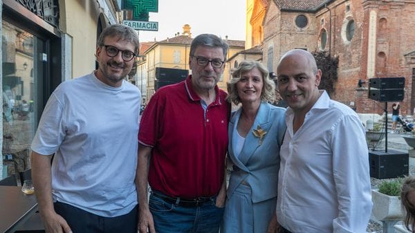 VIDEO A Codogno arriva il ministro Giorgetti per il concerto di Enrico Ruggeri