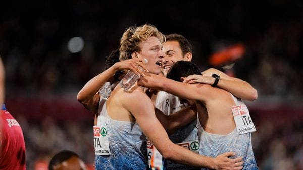 Impresa del lodigiano Edoardo Scotti che conquista la medaglia d’oro nella 4x400 a Birmingham 