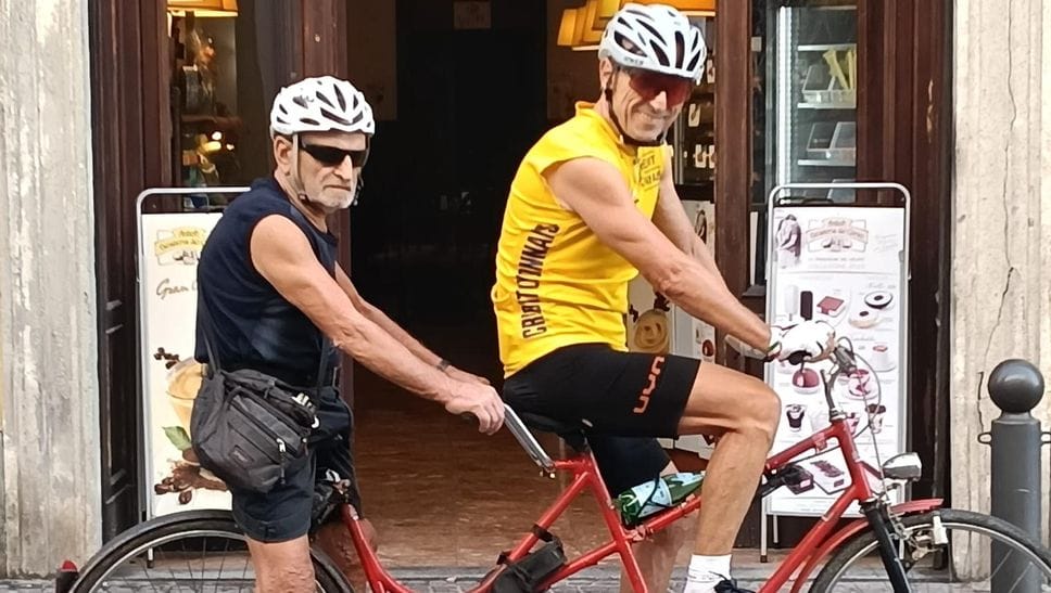 Melegnano, non vedente in tandem: il sogno che si avvera