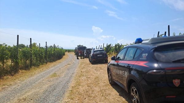 Tragedia durante la vendemmia a San Colombano, muore un 33enne 