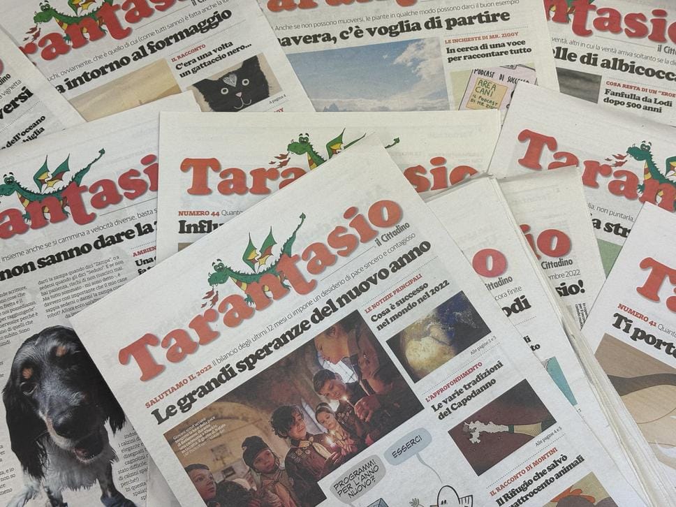 “Tarantasio”, il giornale dei ragazzi, vi da appuntamento a settembre. La speciale promozione per i Comuni del Lodigiano e del Sudmilano