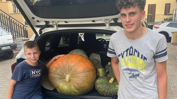 Semi strani e telefoni spenti: ecco come è nata la zucca gigante di Riccardo e Federico
