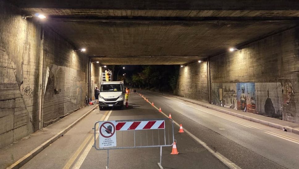 Viadotto ferroviario in via Sforza a Lodi, partiti ieri sera i lavori