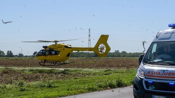 Colpito da un bancale pesante 500 chili, grave a Tribiano un 47enne 