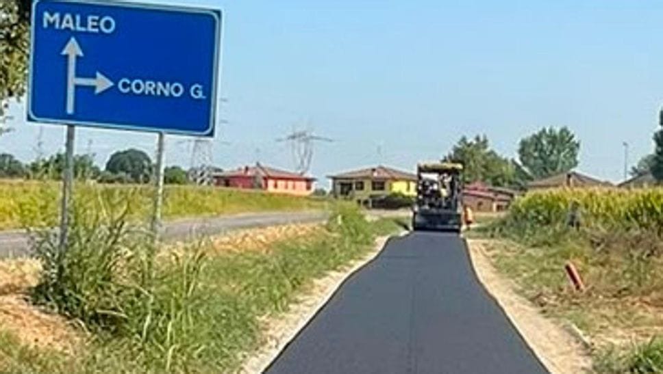 La ciclabile fra Maleo e Corno Giovine è completata