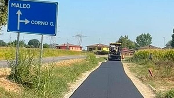 La ciclabile fra Maleo e Corno Giovine è completata