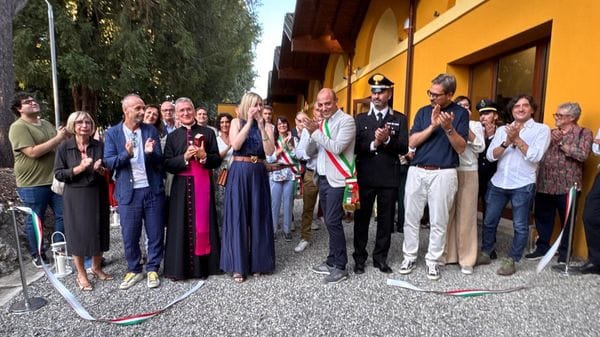 Taglio del nastro per il parco di Villa Polenghi a Codogno