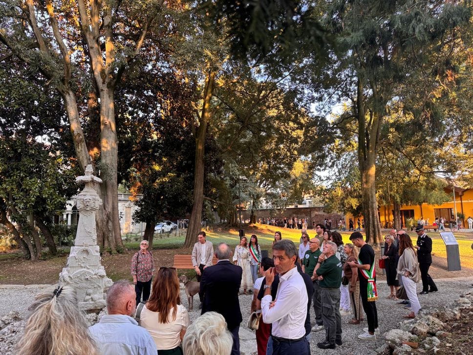 Taglio del nastro per il parco di Villa Polenghi a Codogno