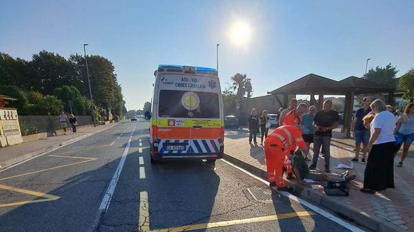 Anziano investito in via Manzoni
