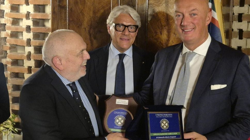 Il “grazie” al colonnello Cicognani per l’impegno profuso nel Lodigiano