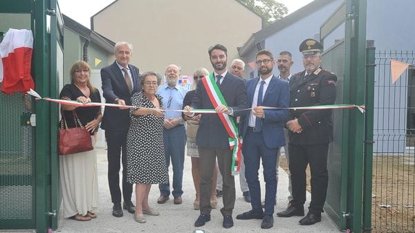 Taglio del nastro per il nuovo asilo nido di Mulazzano