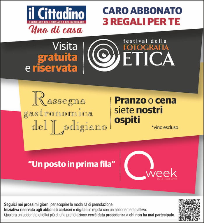 Abbonati del “Cittadino”, un autunno di regali