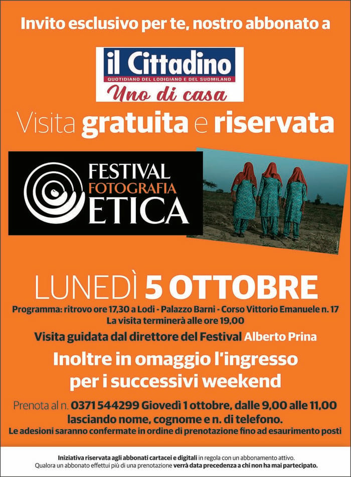 Invito esclusivo per te, nostro abbonato a “il Cittadino”