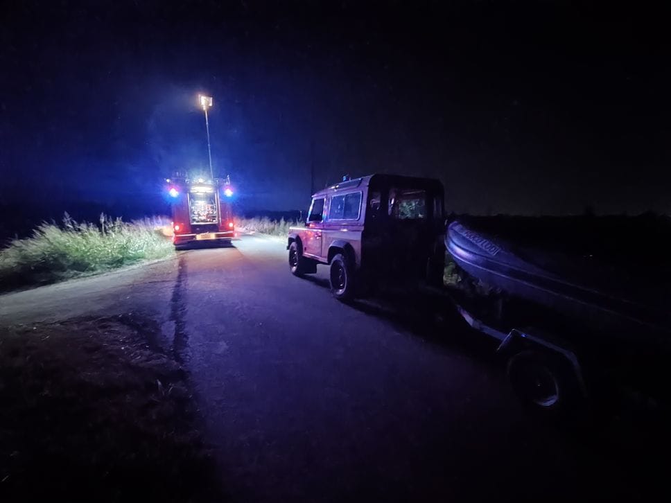 Giallo in serata a Somaglia lungo il Po: carabinieri, vigili del fuoco e protezione civile impegnati a seguito del ritrovamento di uno zainetto