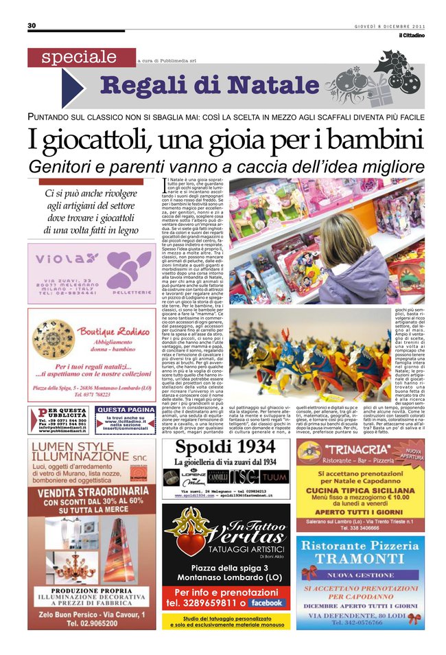 Speciale Regali Di Natale.Inserti Altri Il Cittadino Di Lodi Il Cittadino Di Lodi Notizie Di Lodi E Provincia