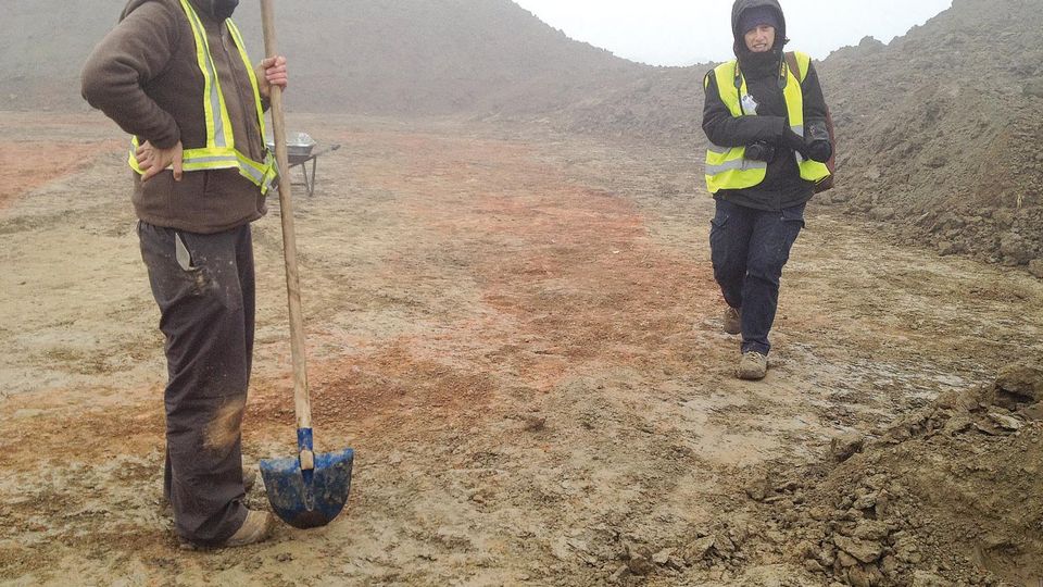 Nella cava resti di un’antica fornace Nella cava resti di un’antica fornace