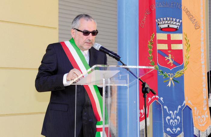 Il sindaco di Casaletto Lodigiano Giorgio Marazzina