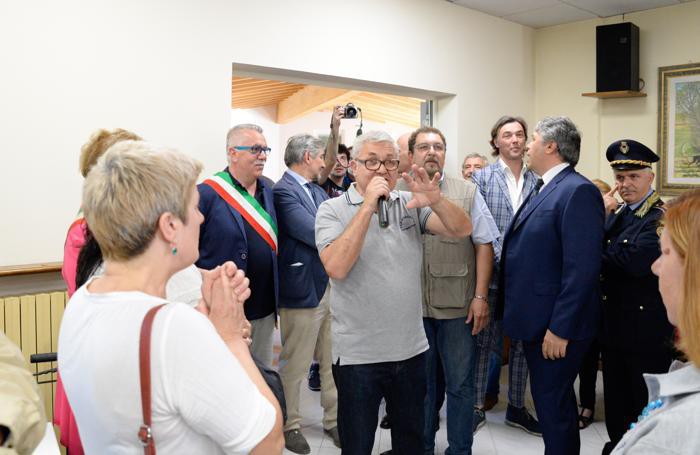 Un momento della cerimonia