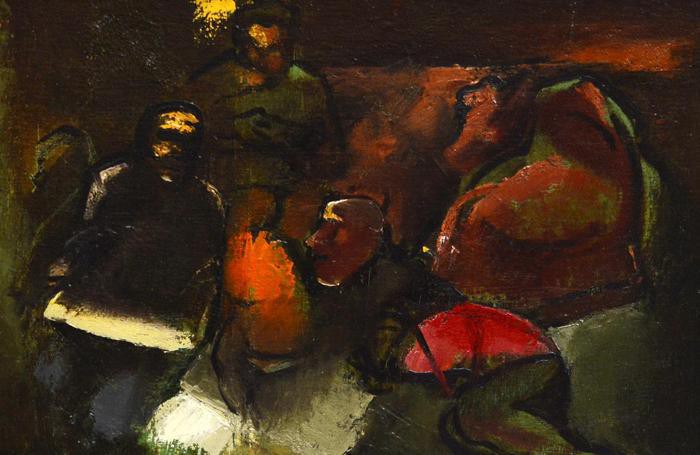 Una delle opere in mostra alla Centropadana
