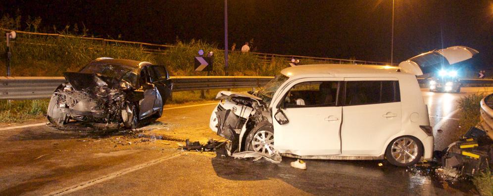 san rocco violento schianto alla curva della morte