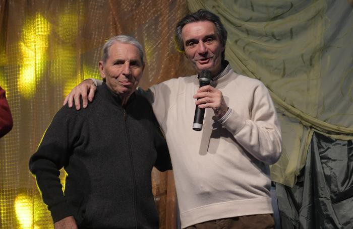 Don Chino e il presidente della regione Lombardia Fontana