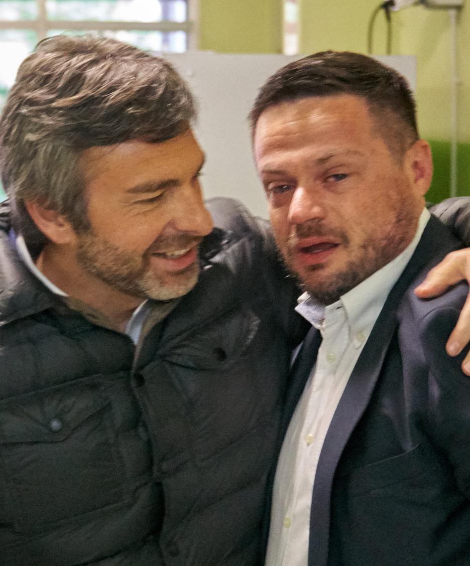 Il nuovo sindaco di Tavazzano in lacrime