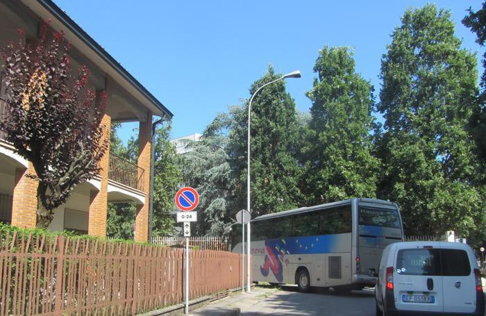 La deviazione per i cantieri