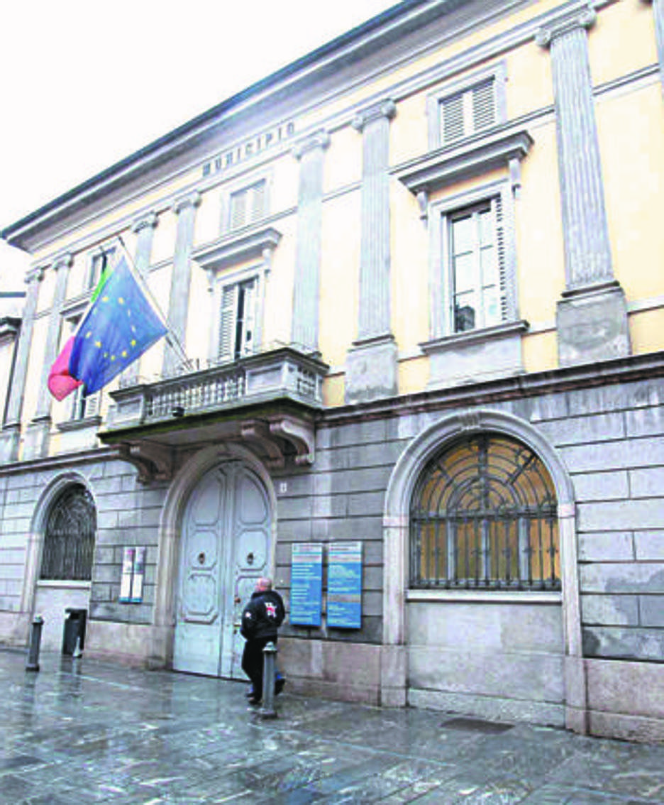 Il palazzo comunale a Codogno