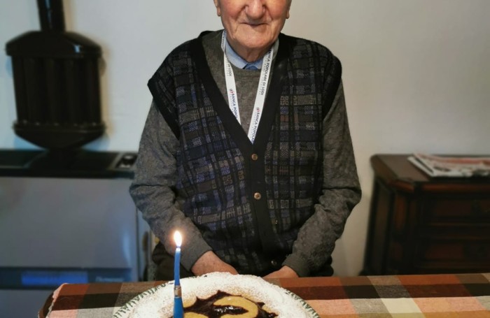 Fontanella in occasione del compleanno per i 97 anni
