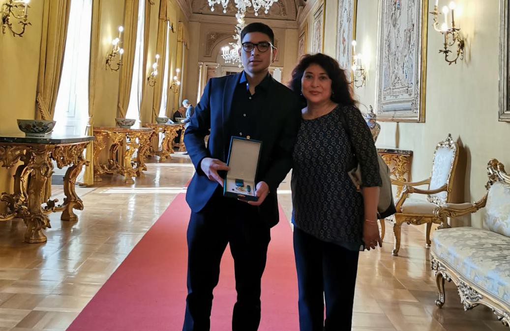 Angel Vargas e sua madre Sofia