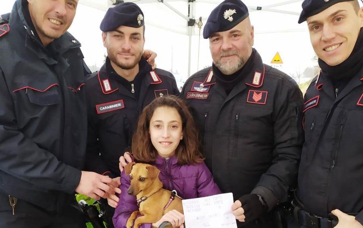 I cioccolatini di Viola per i carabinieri dei check point