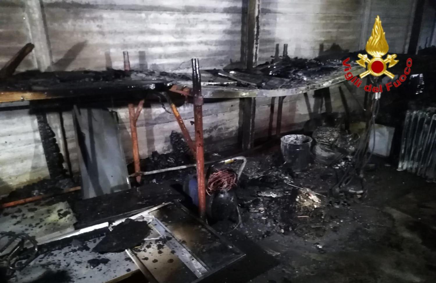 Mulazzano: l’incendio