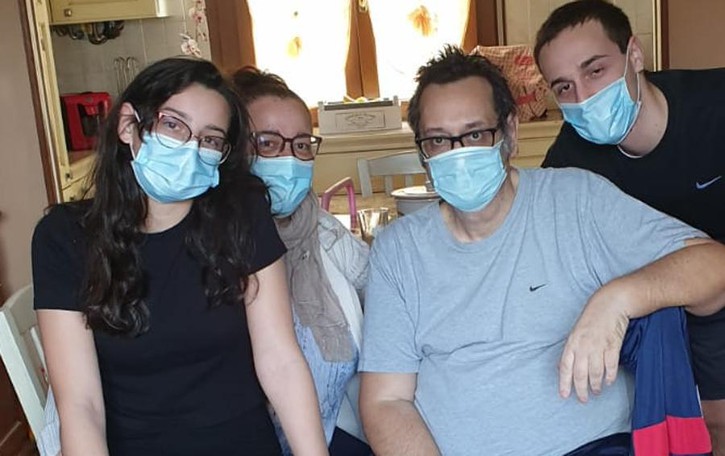 Franco Papa è a casa a Meleti, è stato tra i primi colpiti dal virus VIDEO