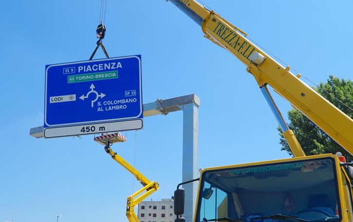 Lodi, riprendono i lavori alla rotonda della Faustina
