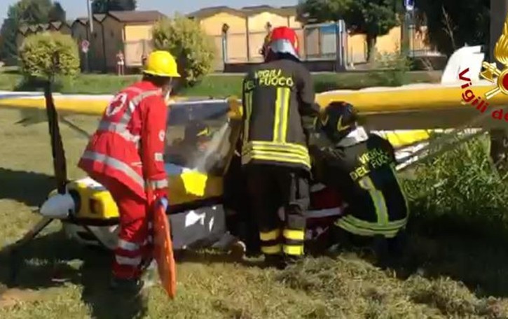 Incidente aereo alle porte di Lodi