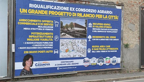 LODI Ecco i maxi manifesti per il benvenuto a Esselunga