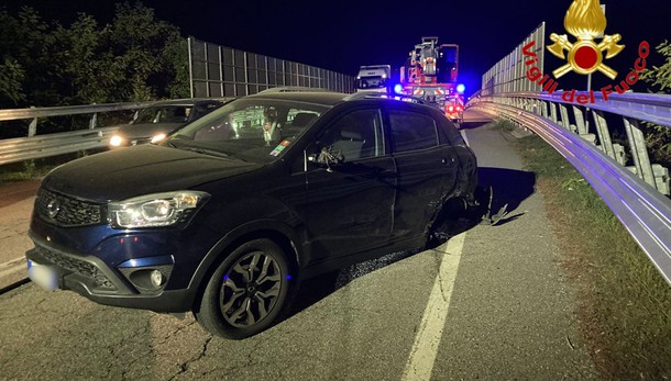 LODI VECCHIO Schianto in serata sulla Sp 115: quattro feriti