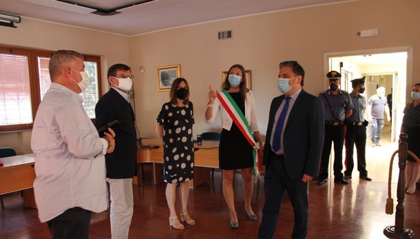 Il prefetto Giuseppe Montella in visita a Mulazzano