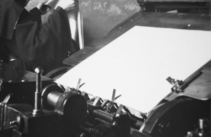 Lavoro in tipografia