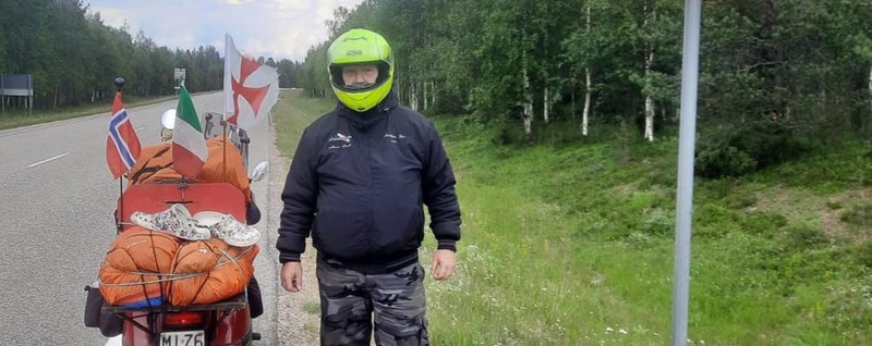 L'IMPRESA Con la Vespa su fino a Capo Nord: Mauro Tresoldi è tornato a casa - Cronaca, Casalmaiocco - Vimarsana News