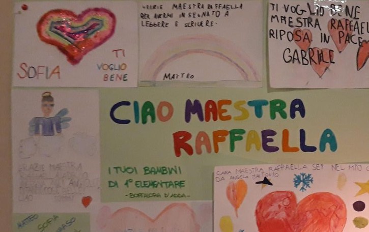 LUTTO A BOFFALORA «Ciao maestra Raffaella»: il saluto dei bambini
