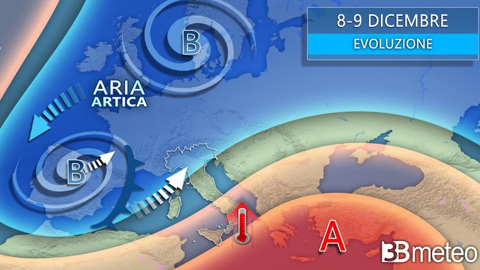 Meteo, dopo una breve tregua torna il maltempo per il Ponte dell’Immacolata Meteo, dopo una breve tregua torna il maltempo per il Ponte dell’Immacolata