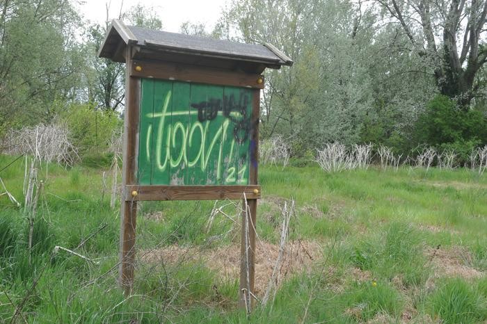 Un pannello per le informazioni naturalistiche