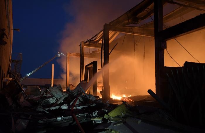 Vigili del fuoco in azione